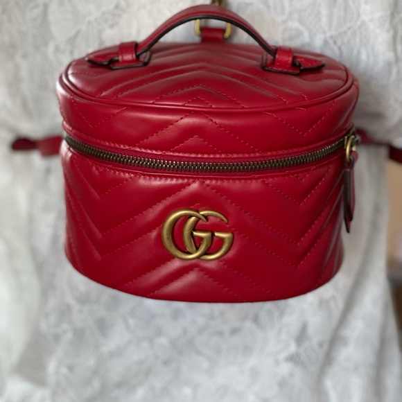 NIB Gucci Marmont mini backpack red - Picture 9 of 11